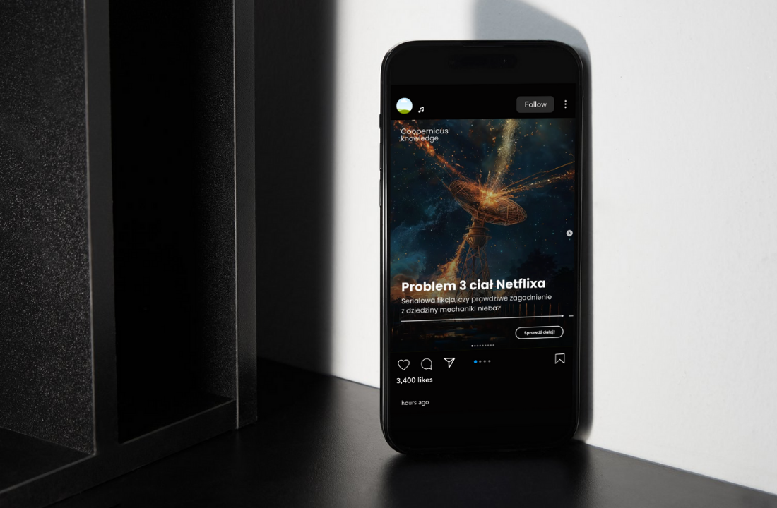 Educational carousel for Coopernicus instagram post social media