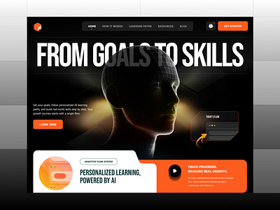 Gola - Website design ai creative design goals golas improve skils ui uidesign ux uxdesign web webdesign