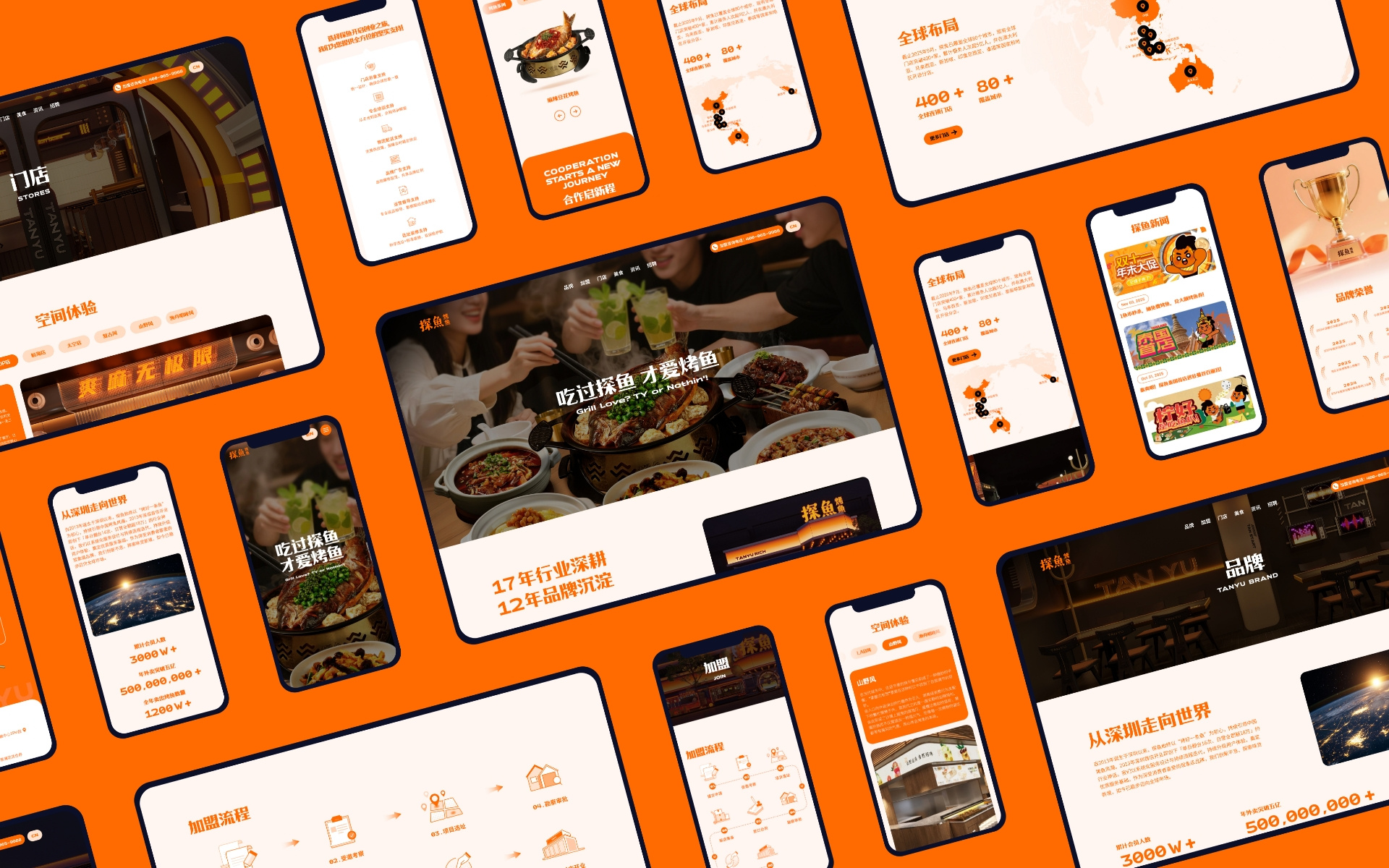 Tanyu - Brand & Website Design for a Leading Grilled Fish Franch brand identity consumer brand frontend development interaction design prototyping responsive web design restaurant website ui design user experience user interface ux design visual design web design website development wireframing