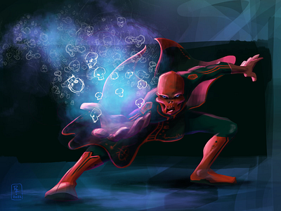 Red Skull - Character redesign book illustration character character design concept concept design design digital art digital drawing drawing editorial game illustration illustration space