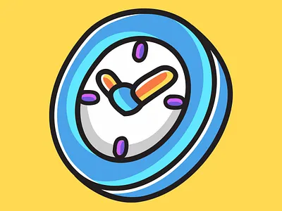 Alarm Clock Vector Cartoon Illustration alarm bell cartoon clock comic design graphic icon illustration morning reminder retro ring single time timer vector vintage wake up watch