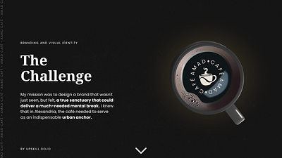 Branding & Visual Identity "AMAD Café" branding cafe coffee coffeshop design graphic design print visual identity