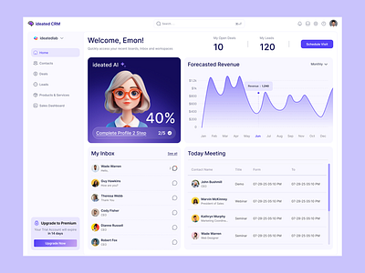iDeatedlab - CRM Dashboard UI Animation admin panel ui clean dashboard ui crm dashboard crm ui design dashboard ui animation dashboard ux data visualization ui ideatedlab interaction design microinteractions minimal dashboard ui modern dashboard motion ui product design ux animation saas dashboard ui animation ui motion graphics ux and ui design web app dashboard
