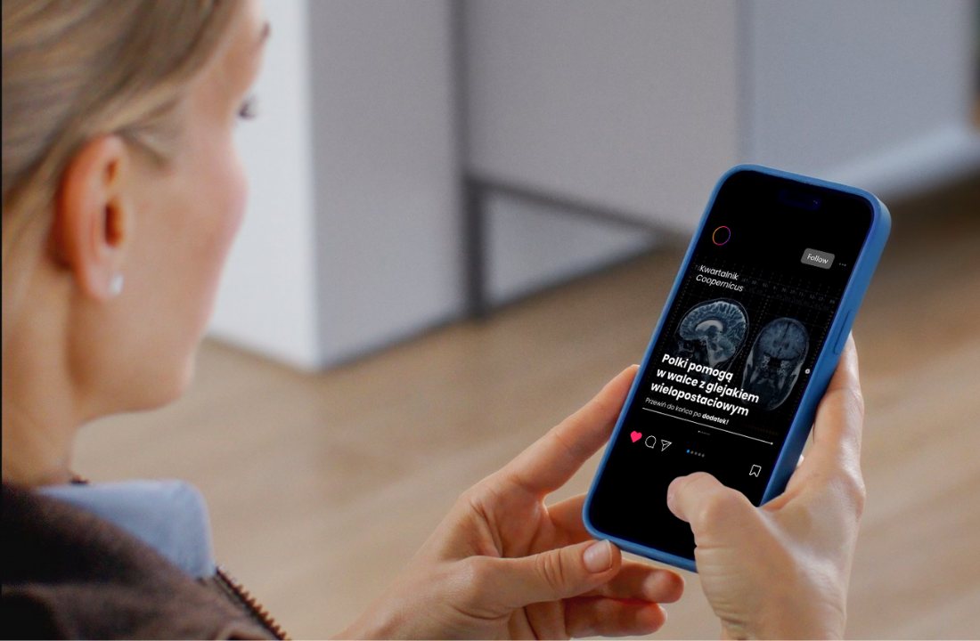 Medical Research Spotlight – Carousel Design for Coopernicus instagram post science social media