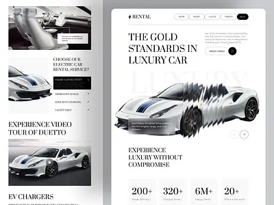 Premium Car Rental Website Design best web design car car dealer car rental website car ui car website design design service hero section landing page luxury brand design modern website premium website ui ui ux ux web design web ui website design website redesign