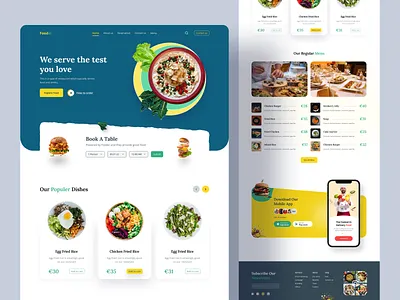 Restaurant Landing Page bes of 2025 clean design creative landing page frontend landing page landing page design modern landing page design optimized landing page popular landing page restaurant landing page restaurnt website design uiroll uiux web design