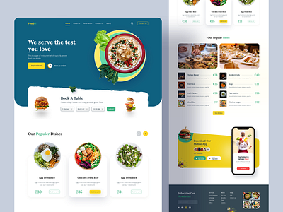 Restaurant Landing Page bes of 2025 clean design creative landing page frontend landing page landing page design modern landing page design optimized landing page popular landing page restaurant landing page restaurnt website design uiroll uiux web design
