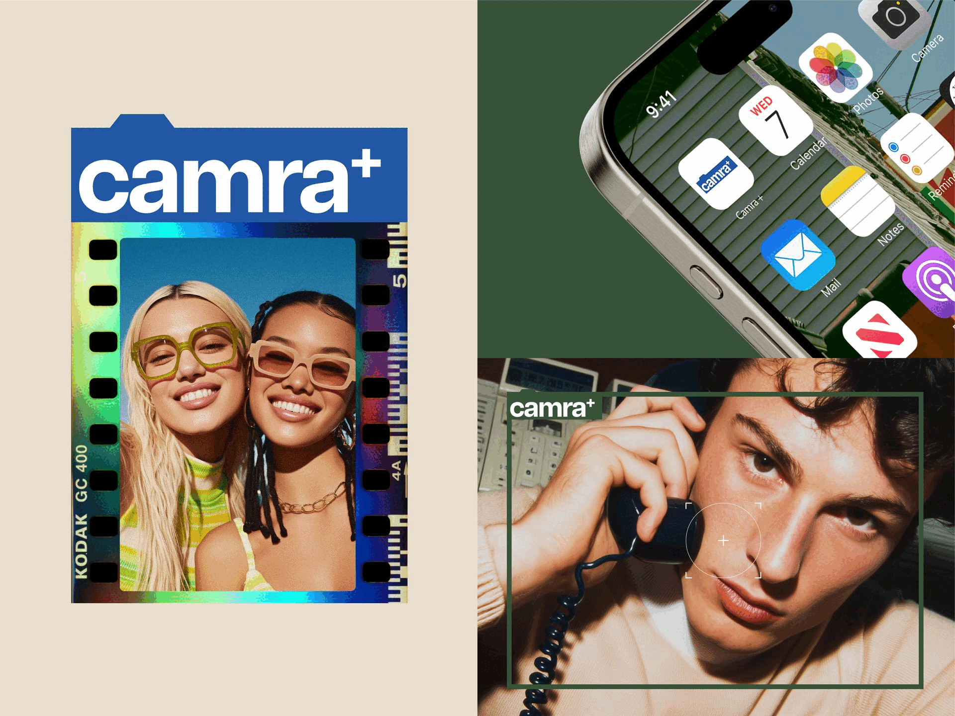 CAMRA+ — Brand Implementation Across Film & Digital agency ai branding creative film identity minimal branding modern photography premium branding product branding retro strategy techbranding visual