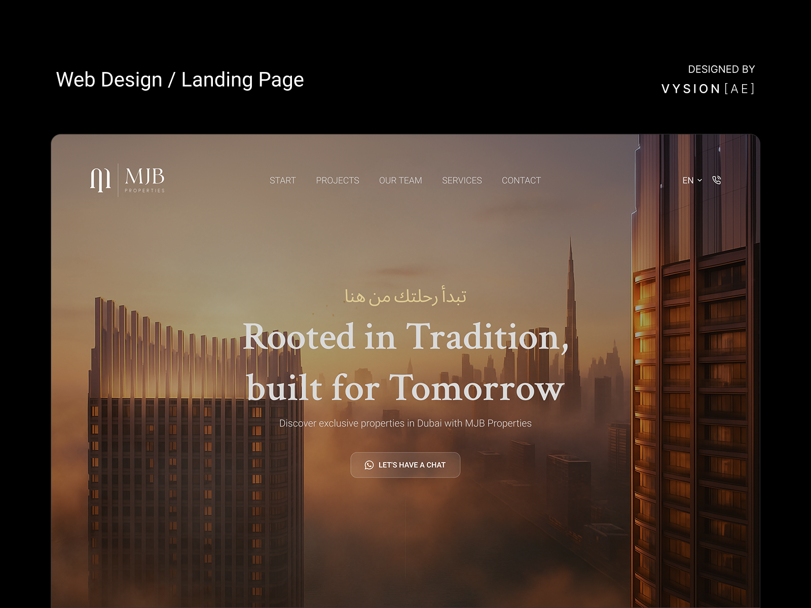 Example of Website Redesign (Landing Page)