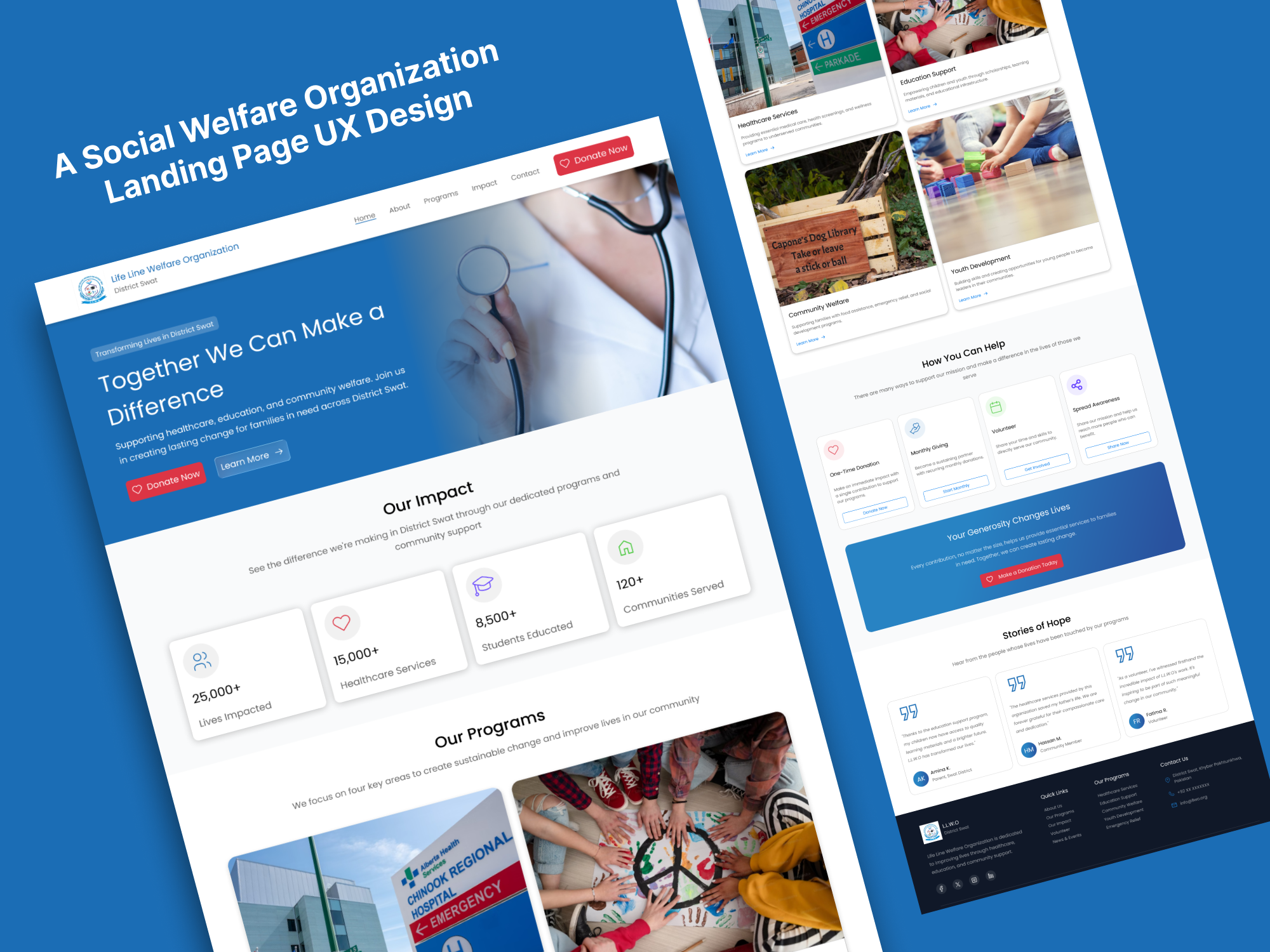 Example of Responsive Landing Page UI/UX Design