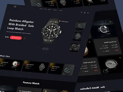 Watch Landing Page 3d animation app apps branding dashboard graphic design icon illustration landing page landingpage logo motion graphics product design saas watch web web design webapp website