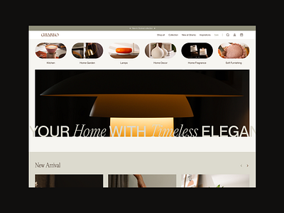 Gharko Home Page UI ecommerce home decor ui web design website