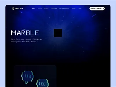 Futuristic Hero Header Exploration 3d 3d illusration crypto design landing page ui web design web3 website