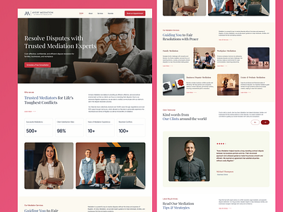 Law Firm & Mediation Website | LegalPeel attorney attorneywebsite landingpage law firm lawdesign lawfigma lawpractice lawwebflow lawwebsitedesign lawyerwebsite legalpeel minimaldesign ui uiux ux