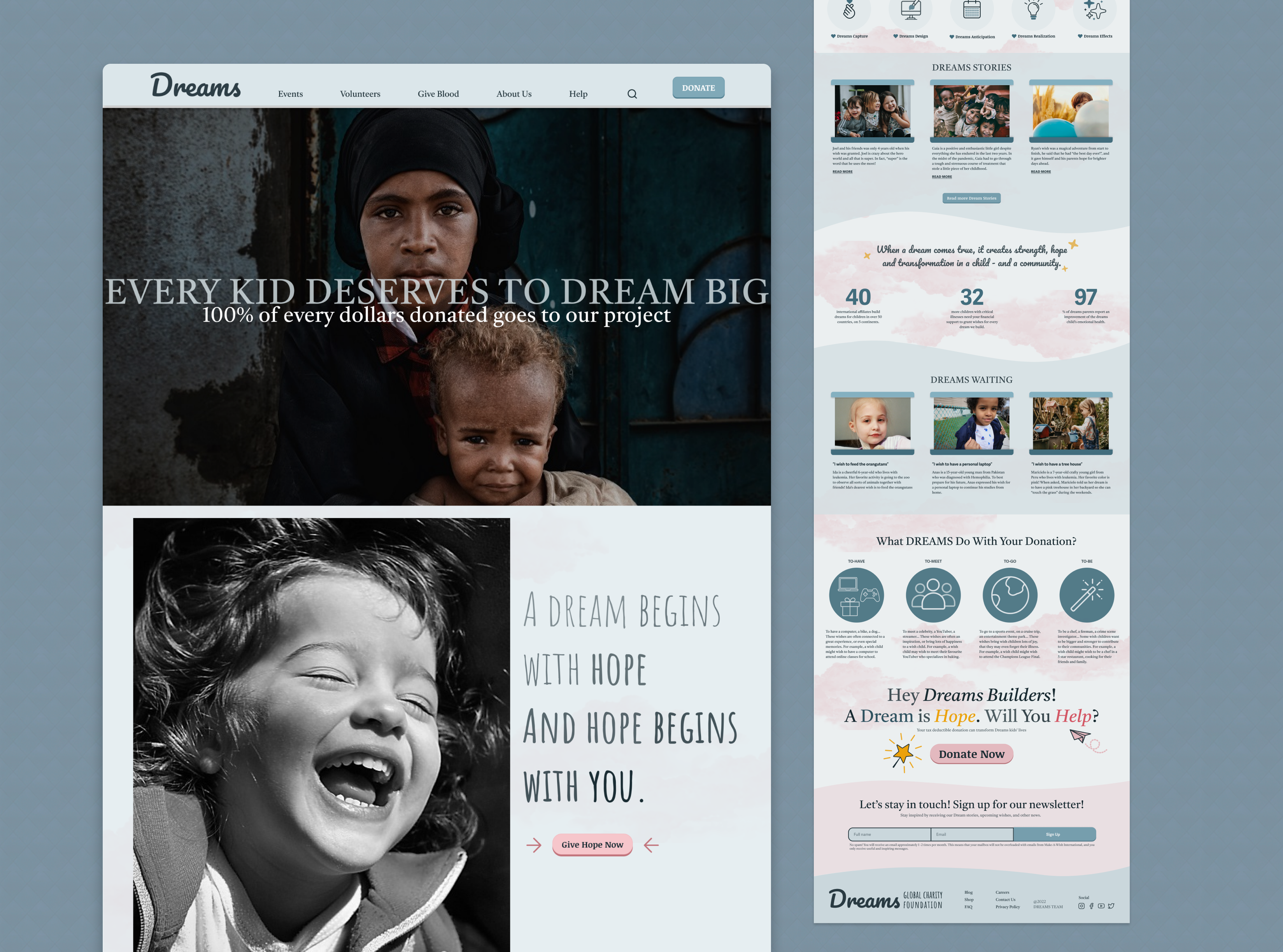 Charity Organization Website Design charity prototyping typography ui ui design user experience user interface ux design web design website design