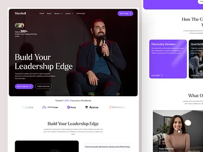Leadership & Executive Coaching Website Concept coach business coach identity coach landing page coach portfolio coach website coaching website executive coach executive leadership leadership coach mindset coach personal branding ui design uiux design user interface ux design ux research website design