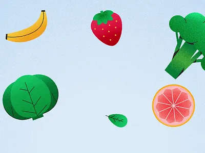 Morph 2d animation balance character cycle design gif graphic illustration jump jumping morph motion richter vegetables veggies