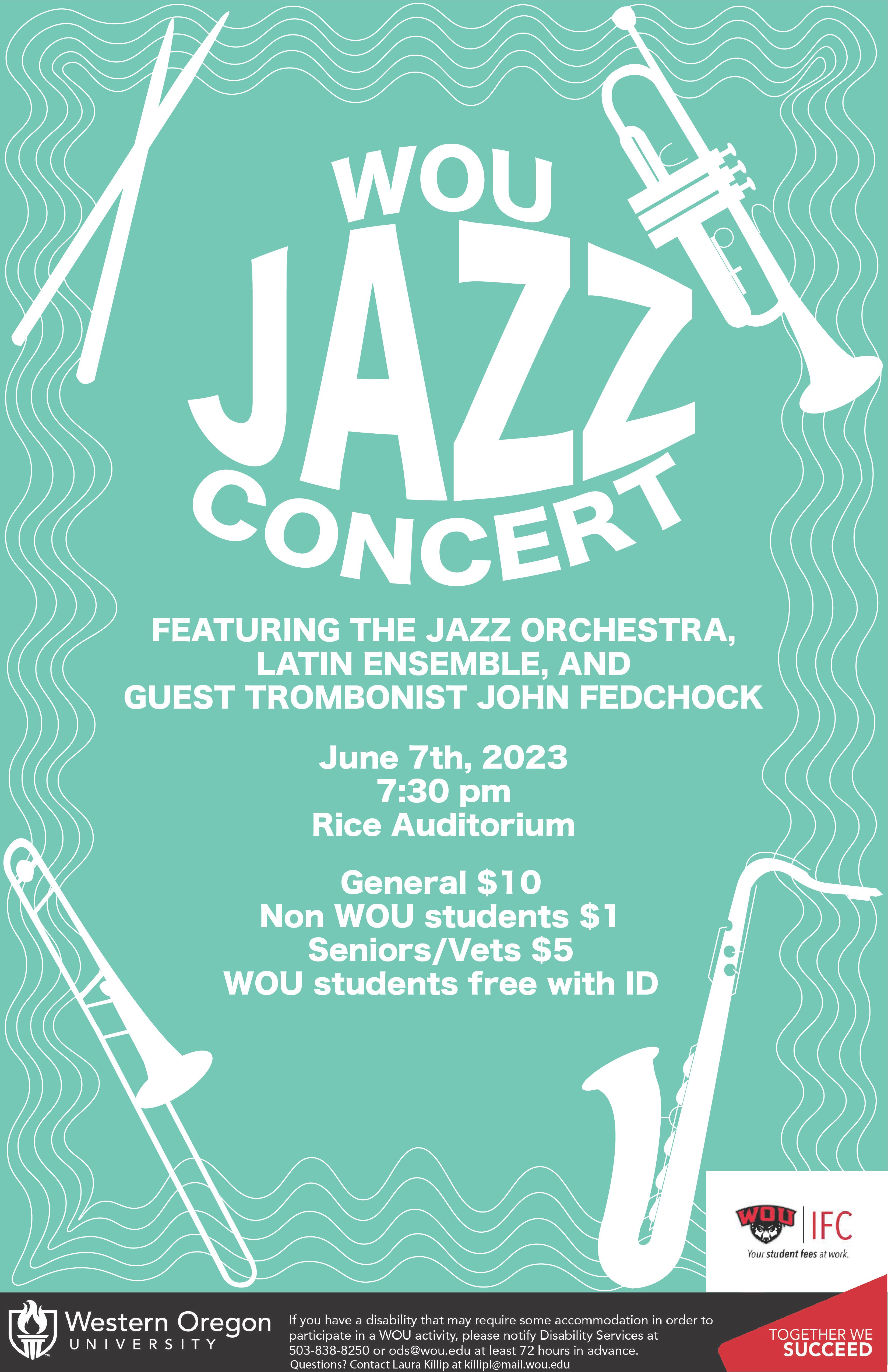 Jazz Concert 2023 graphic design typography