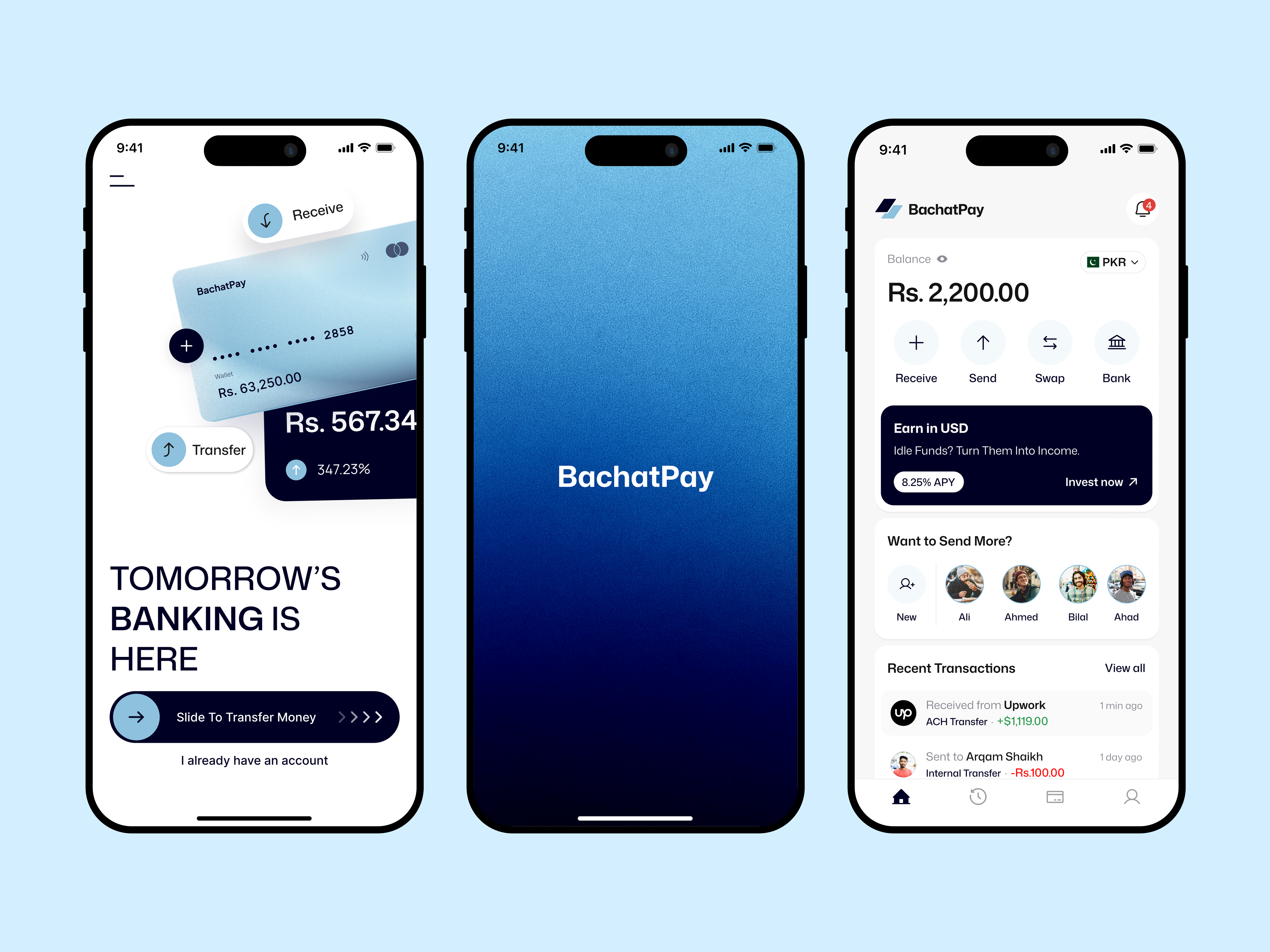 BachatPay - Fintech App Design bank app bank app design banking app banking app design finance app finance app design fintech fintech app fintech app design