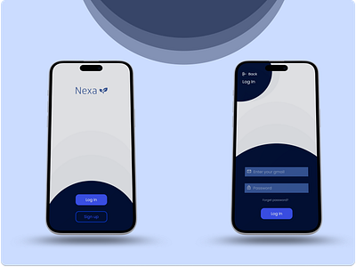 Nexa - Minimal Mobile Login Screen UI app design daily uı design challenge figma interface login minimal uı mobile product design ui ux vector