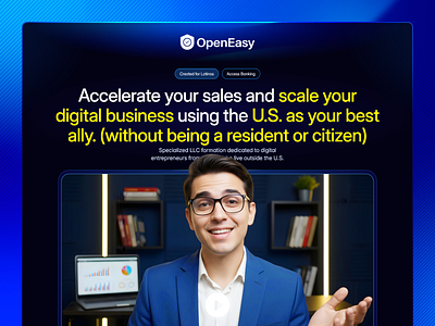 Landing Page ✦ Conversion-First ✦ OpenEasy consulting digital business landing page legal web design