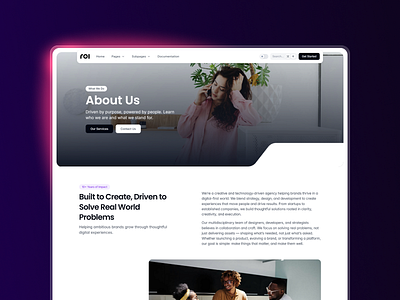 About Page about landing page