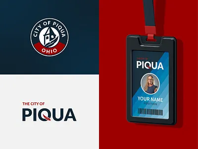 City of Piqua Branding — Modern Badge Logo & Custom Wordmark badge badge logo brand design brand identity brand identity design branding city branding city logo design feather logo government illustration logo logo design logo designer municipal ohio design park logo village logo wordmark