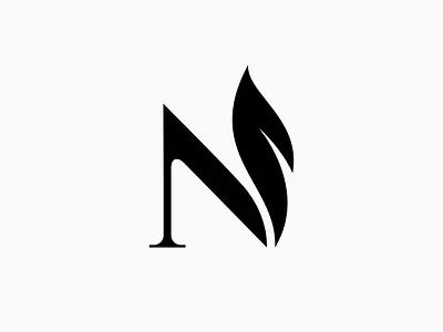 N letter with Leaf artikles beauty botanical brand clean eco elegant fresh green harmony leaf lettermark luxury minimal modern natural nature organic wellness