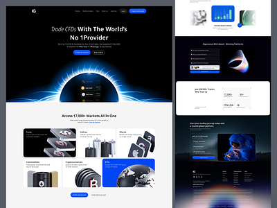 Forex & CFD Trading Platform blockchain broker crypto crypto trading cryptocurrency exchange finance forex forex trading fx investing landing page landingpage prop trading stocks trade trading trading platform uiux web design
