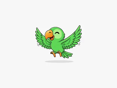 Parrot Logo animal animal logo bird bird logo branding branding design design flying parrot graphic design green parrot illustration logo logo design macaw parrot macaw parrot logo parrot parrot logo vector