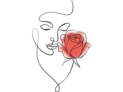 Face abstract line art illustration illustration art line art one line art vector