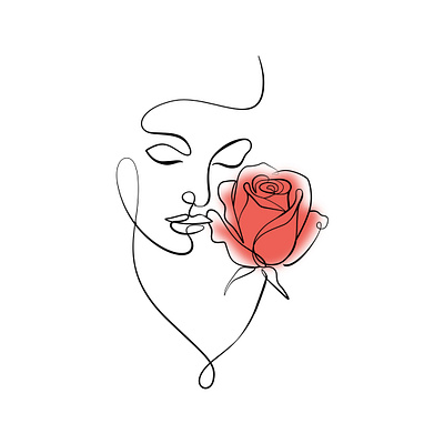 Face abstract line art illustration illustration art line art one line art vector