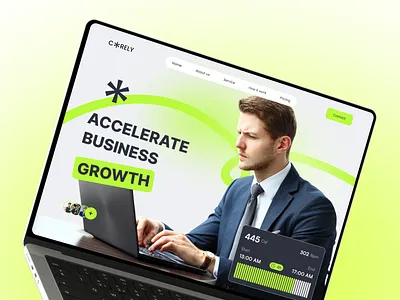 Corely - Business website business business website creative website design landing page modern design modern website ui ux web design