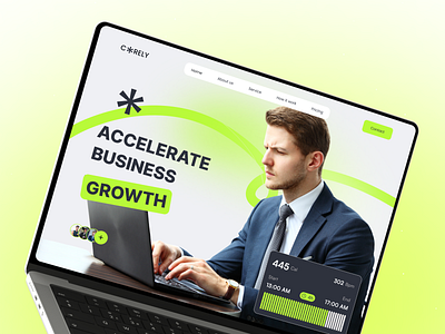 Corely - Business website business business website creative website design landing page modern design modern website ui ux web design