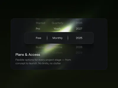 Plans & Access — Bento Card bento bento card bento card design bento grid design figma figma design grid grid design saas saas bento saas design ui uiux ux uxui
