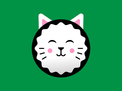 Sushi Cat branding cat digital illustration kitty logo mascot sushi vector