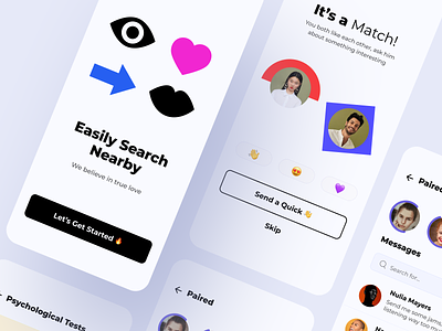 Pairbe | Social network application application brutalism minimalism mobile mobileapp mobileapplication productdesign socialapp socialnetworkingapp stylish ui ux white
