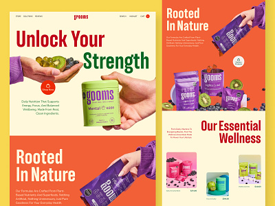 Health Supplement Website | E-commerce | UI/UX Design design focotik healthcare healthcare website healthy product landing page design landing page ui medical medicine nutrition website supplement supplement website ui ui design ui ux design uiux user experience website website design website ui