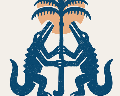 FieldHockey Florida Gator Print alligator brand designer clothing crocodile custom logo florida graphic design insignia island label logo logo designer packaging designer palm tree primitive screen print sports logo tribal tropical