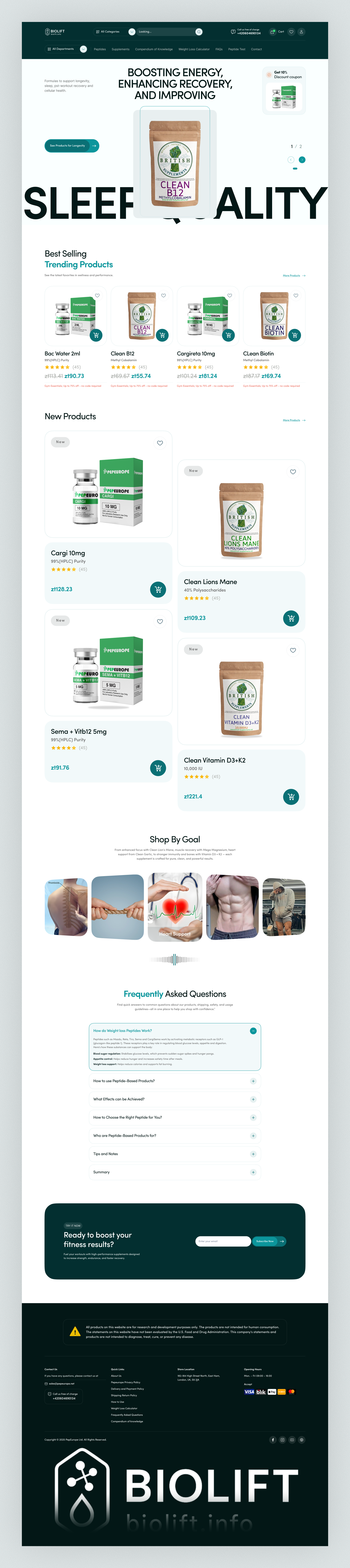 Example of Website Design & Development