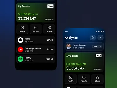 Wallet Mobile App UI/UX bank app banking app bill pay digital wallet e banking e wallet finance app fintech fintech app mobile app money transfer online banking product design uiux