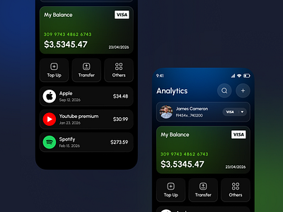 Wallet Mobile App UI/UX bank app banking app bill pay digital wallet e banking e wallet finance app fintech fintech app mobile app money transfer online banking product design uiux