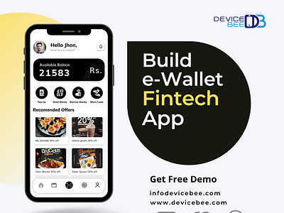 FinTech Mobile App - FrontPay app designer app development company banking app best app design devicebee ecommerce app financial apps fintech app frontpay graphic design mobile app development mobile wallet app on demand app ui