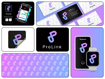 ProLink Logo Modern Tech & Digital Brand app icon business logo clean logo creative branding digital brand innovative logo it logo logo design logo designer modern branding network logo p letter logo p logo prolink logo saas logo smart logo design symbolic logo tech startup technology logo vector logo