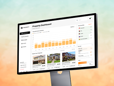 Real Estate Dashboard Exploration admin panel admindashboard apartment finder booking platform broker protal home search product ui product design prop tech property listing property management real estate agent saas webapp