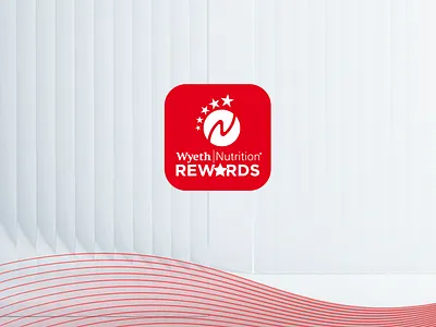 Wyeth Nutrition Rewards App Logo app brand identity design brand strategy branding graphic design logo logo design ui ux vector