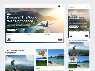 Travel Website booking booking website flight booking ui home page landing page modern design ticket booking platform tour tourism website design travel travel agency travel agency website travel app design travel landing page travel platform travel website web design website website design