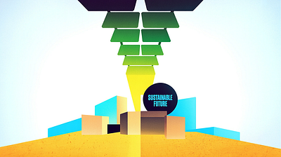 The Sun Catcher: An Energy Metaphor adventure artdirection concept eco energy environment geometric graphicdesign greentech heroimage illustration landscape illustration lowpoly minimalist solar storytelling sustainability webdesign