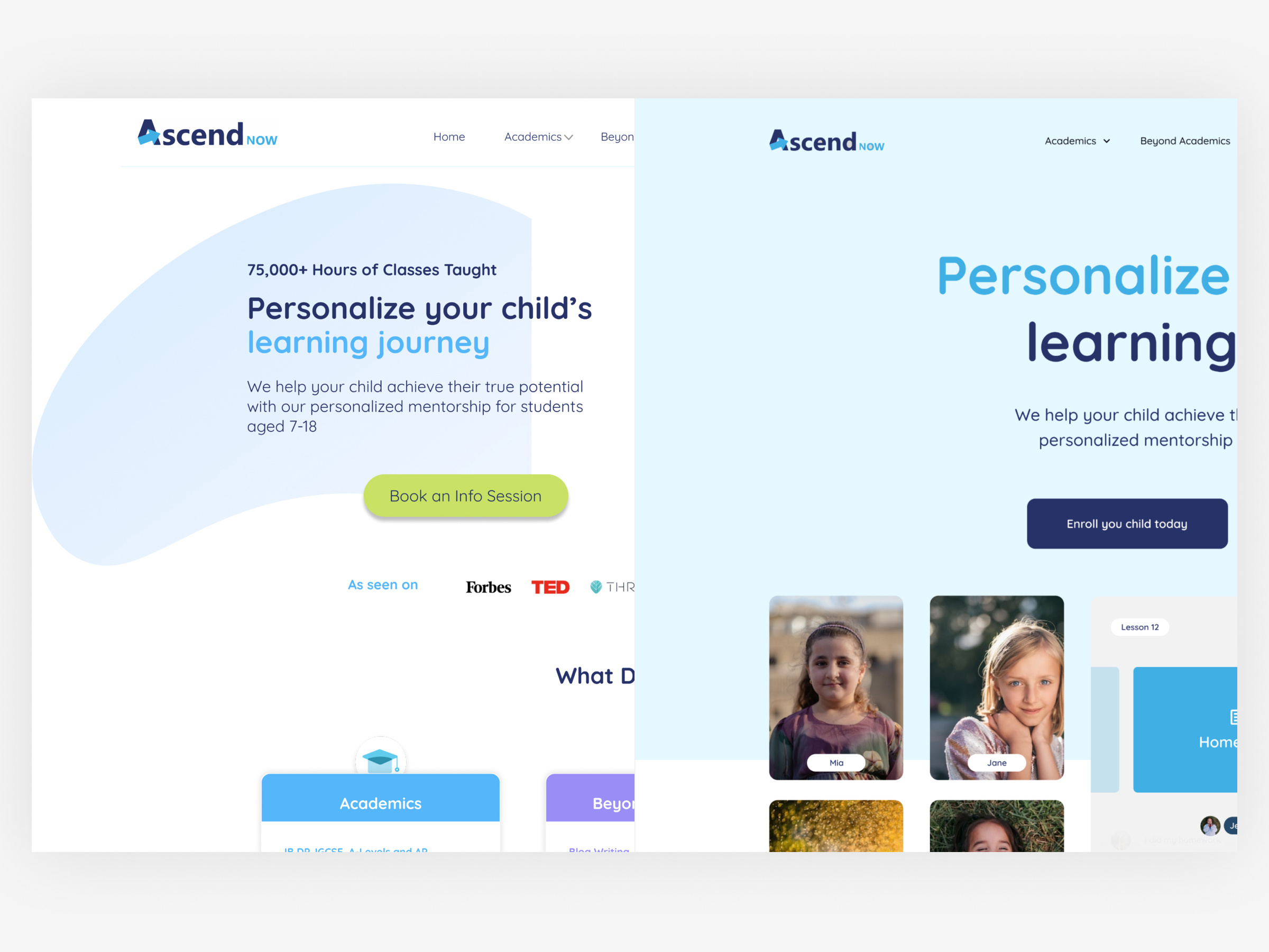 From The Web #17 after before education hero homework kids online redesign school teacher ui web