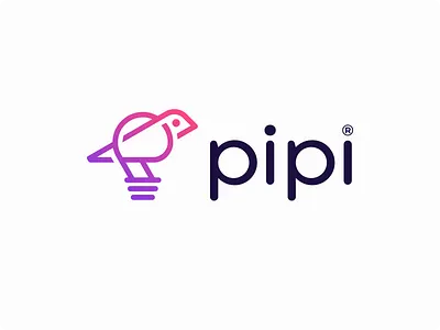 Pipi | Logomark bird logo bird symbol brand identity branding clever logo identity design logo logo design logo designer logomark